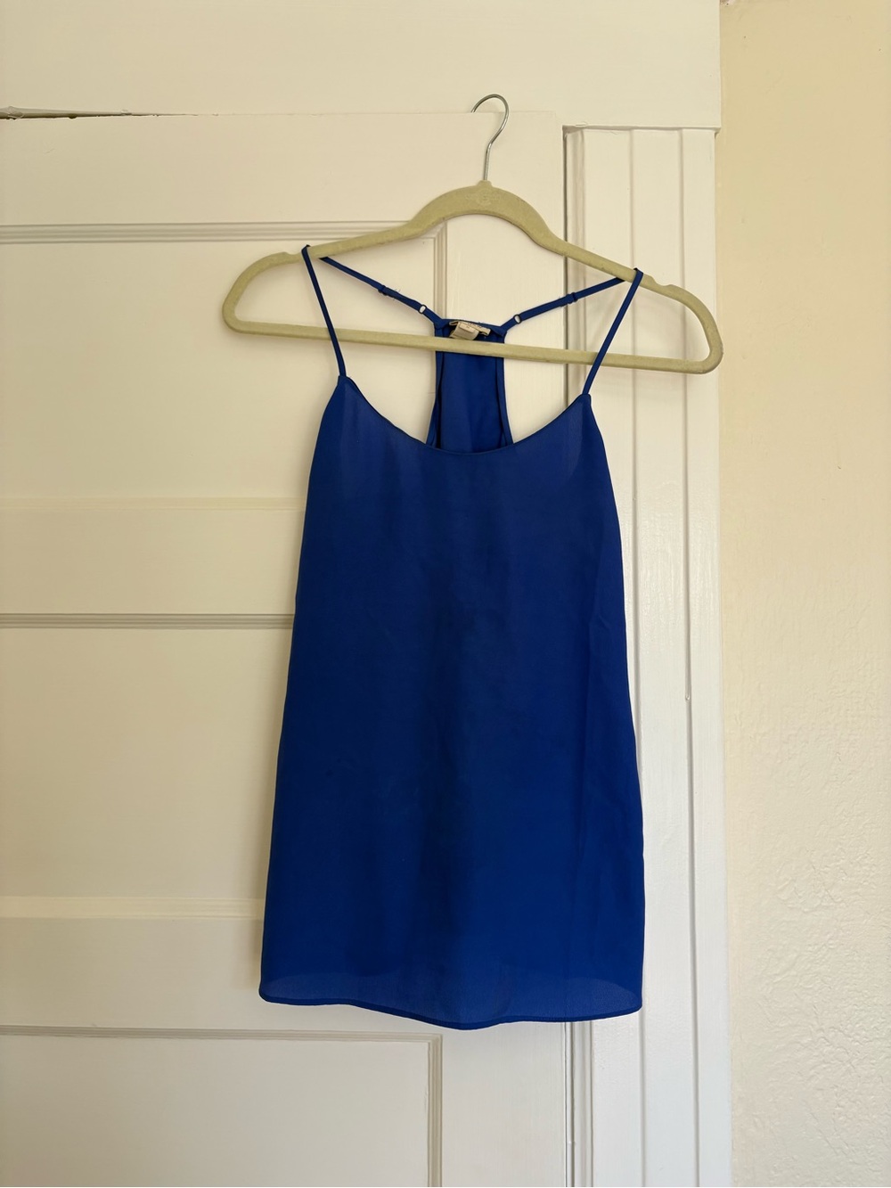 J. Crew Royal Blue Spaghetti-Strap Racerback Camisole